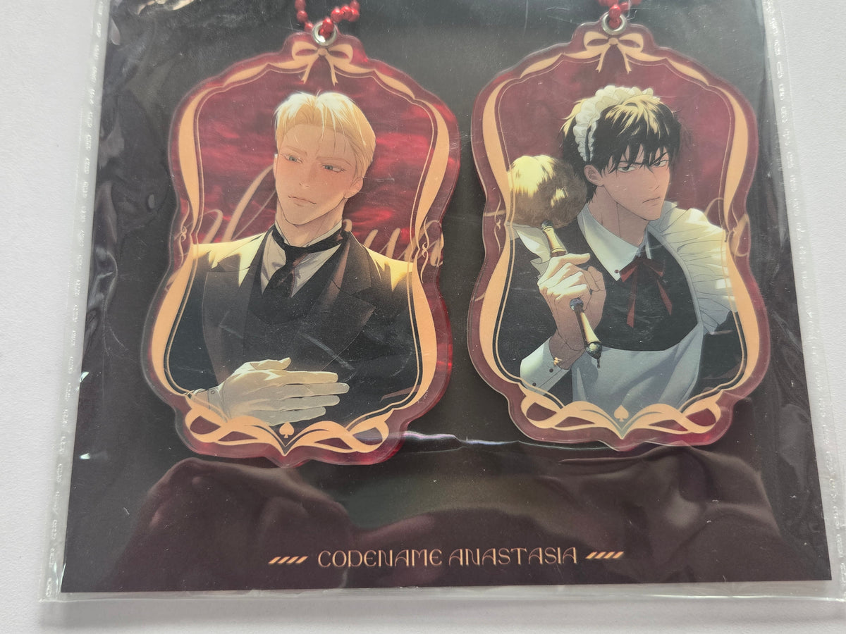 Codename Anastasia Maid Butler Theme Acrylic Keychain