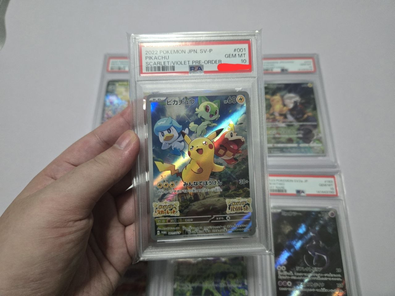 PSA 10 Pikachu 001/SV-P Scarlet Violet Pre Order Promo