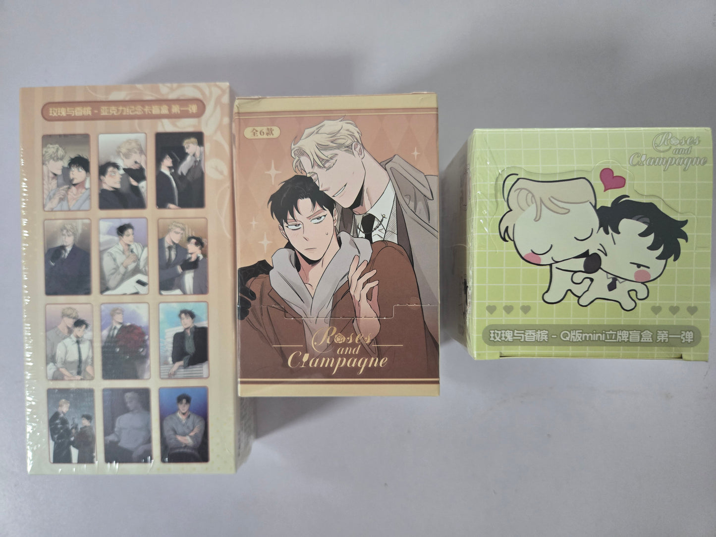 Roses and Champagne Mini Acrylic Stand Blind Pack