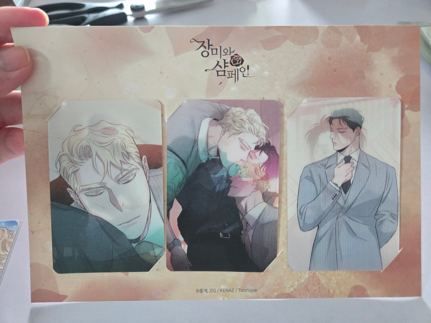 Roses and champagne bl manwha Photo card