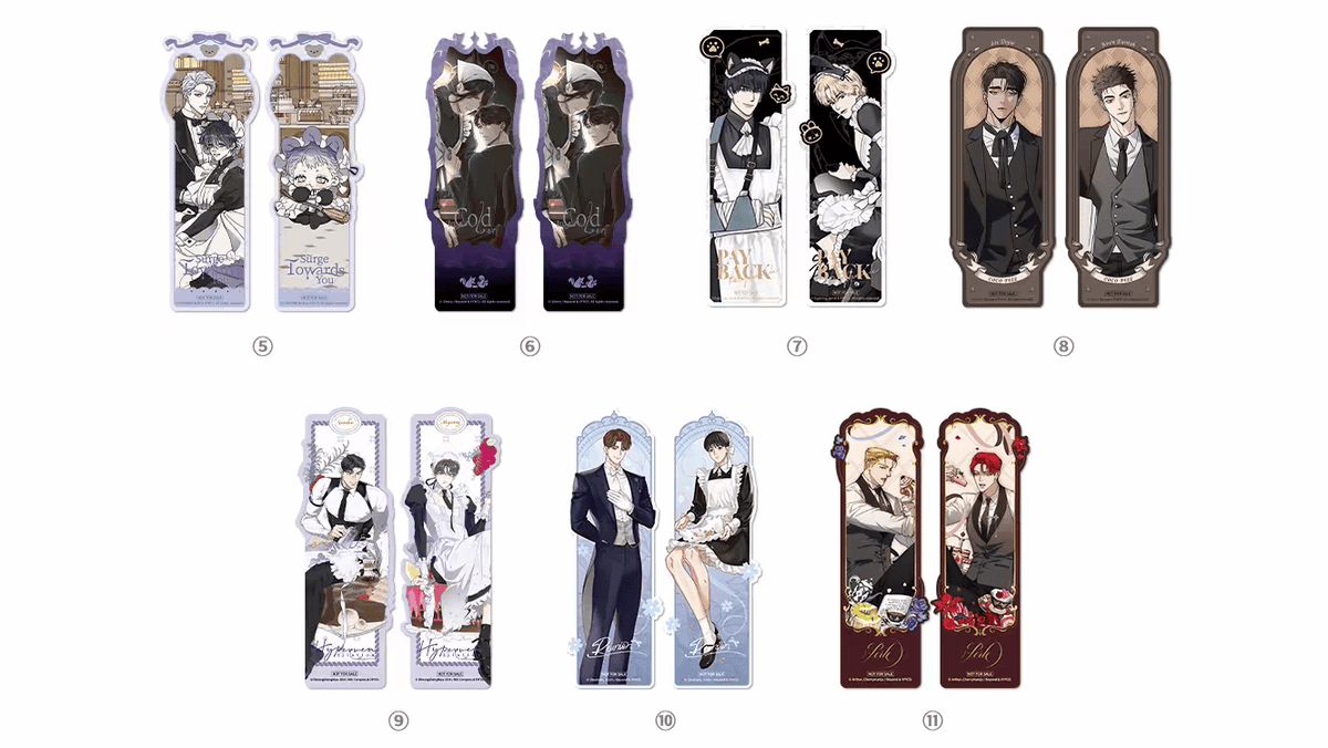 Perle Manhwa Bookmark Benefit Set - Eggs And Muffin