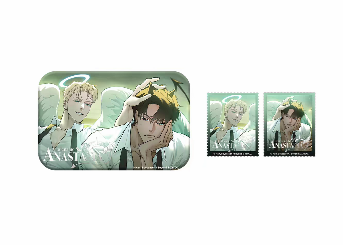 Codename Anastasia Angel Devil Theme Badge & Stamps set