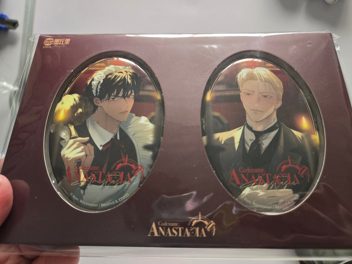 Codename Anastasia Maid Butler Theme Badge & Photocard Set