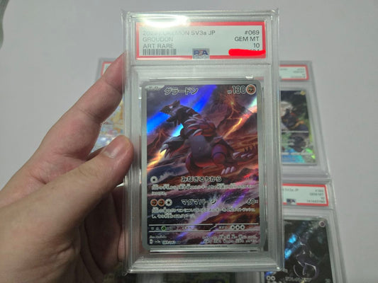 PSA 10 Groudon 069/062 SV3A Raging Surf Alternate Art Rare Japanese