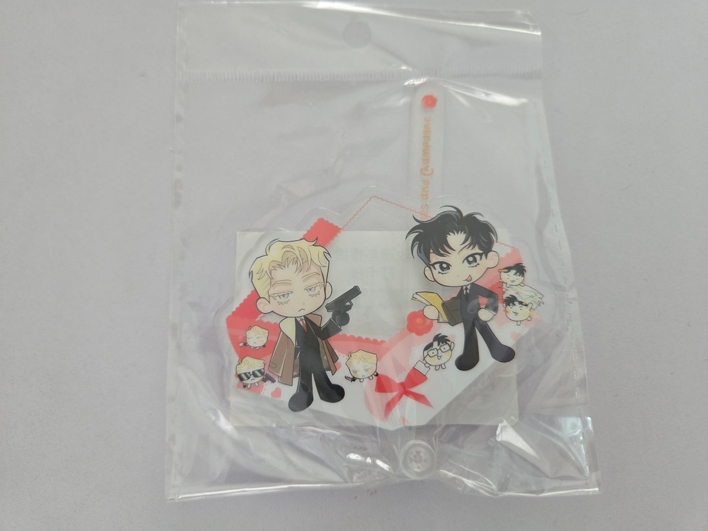 Roses and Champagne Mini Chibi Acrylic Stick