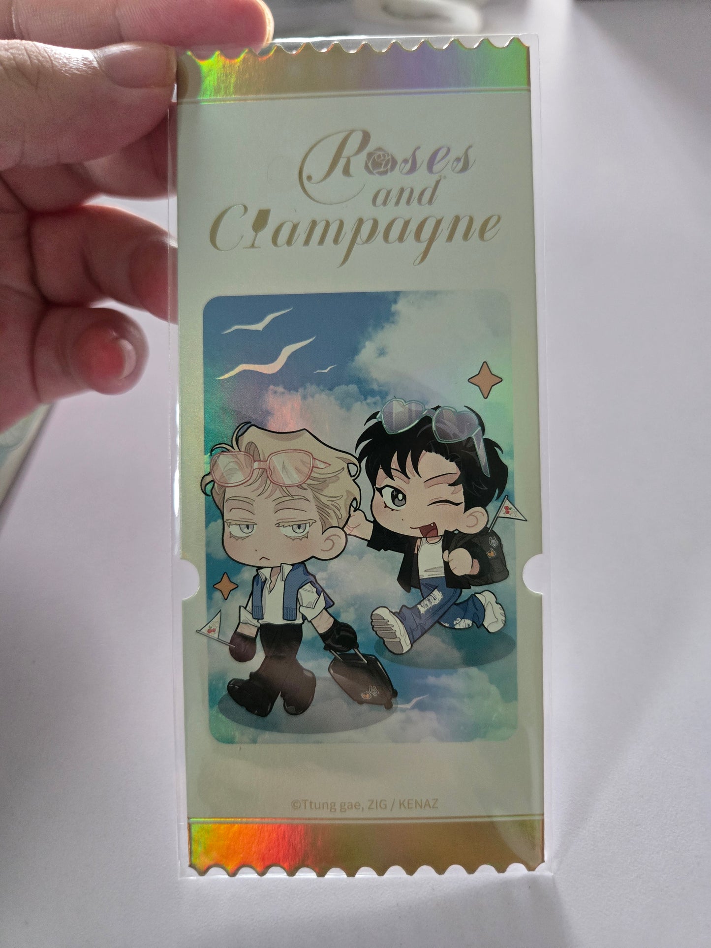 Roses and Champagne Photocard Tickets Benefit Set