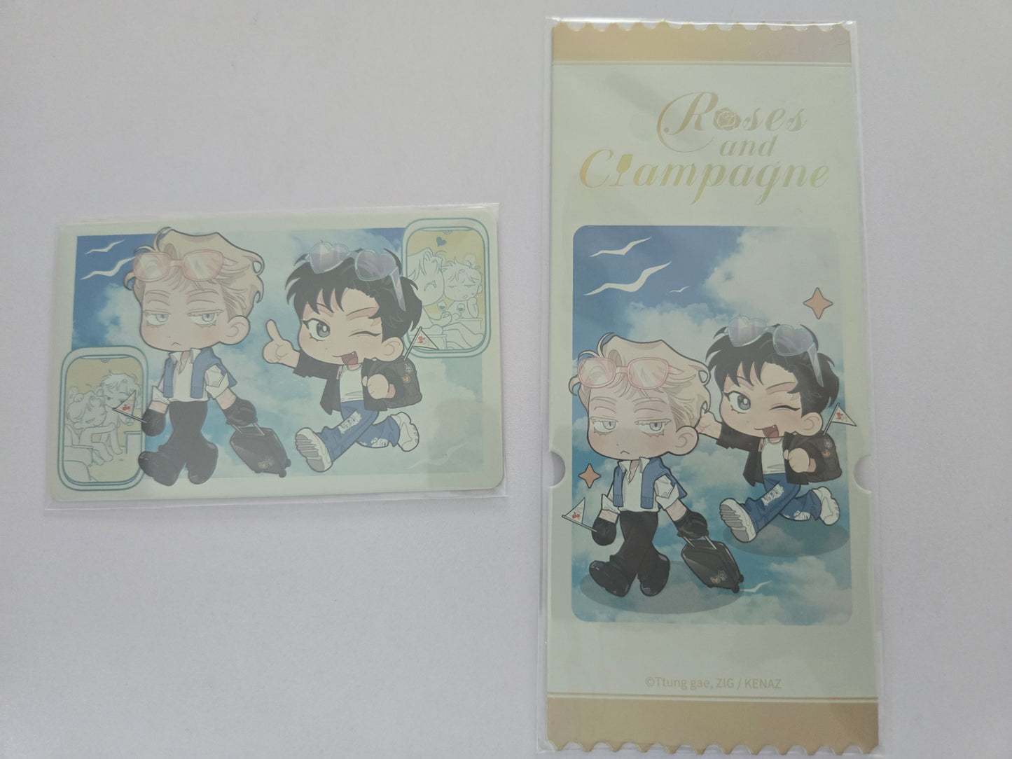 Roses and Champagne Photocard Tickets Benefit Set