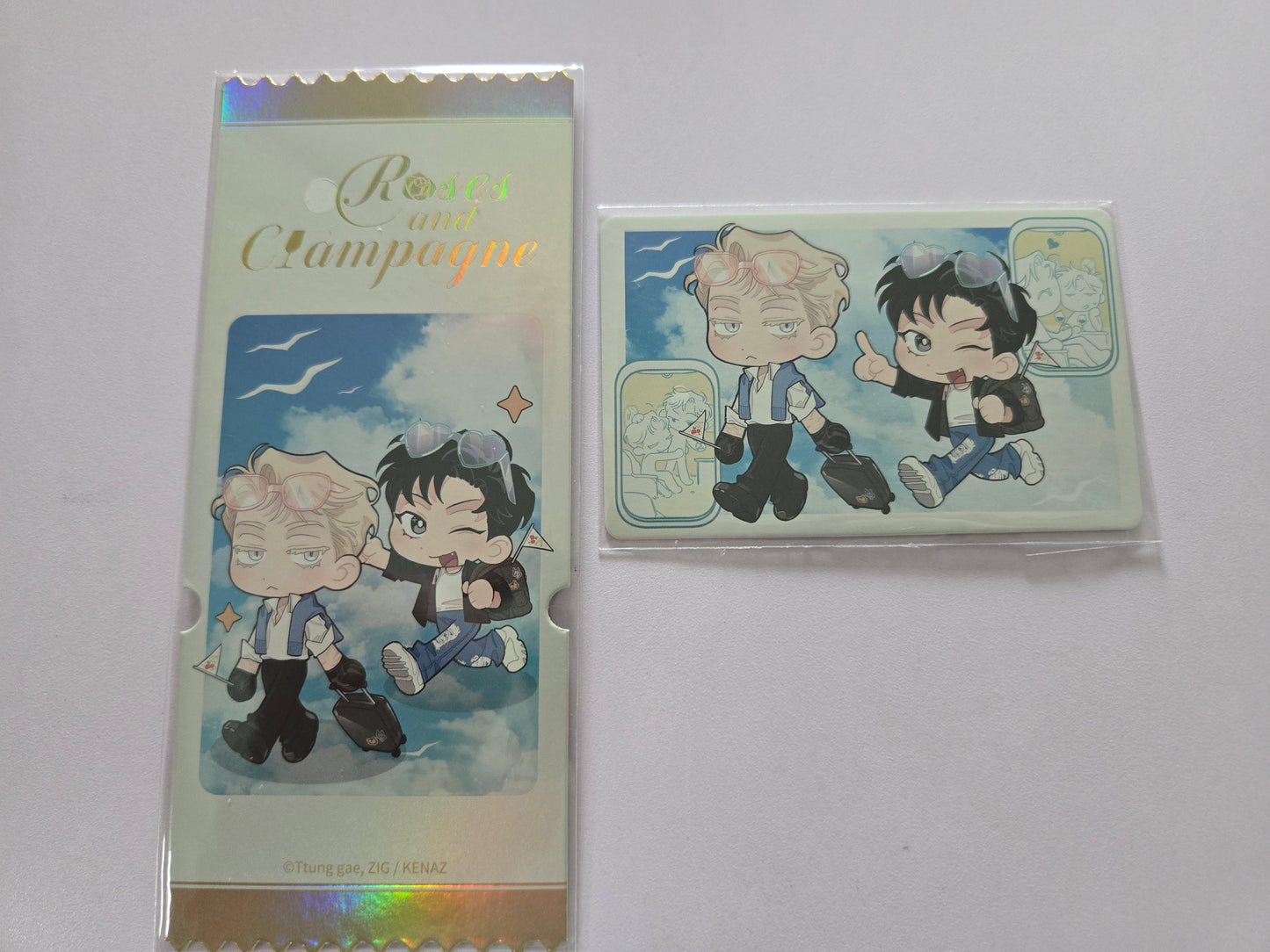 Roses and Champagne Photocard Tickets Benefit Set