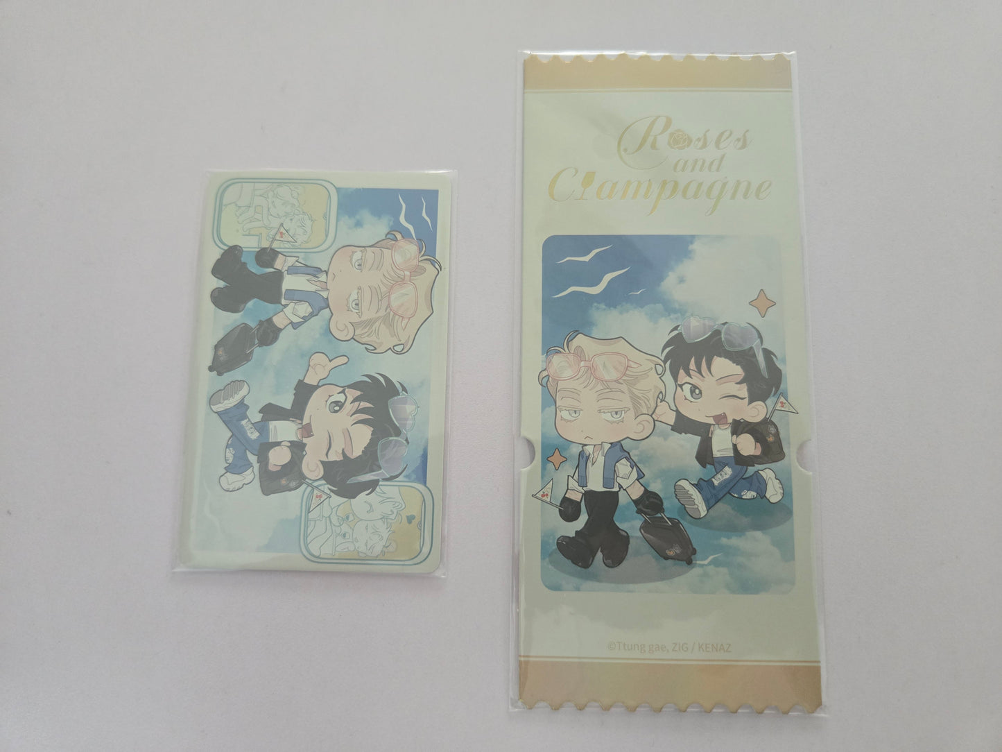 Roses and Champagne Photocard Tickets Benefit Set