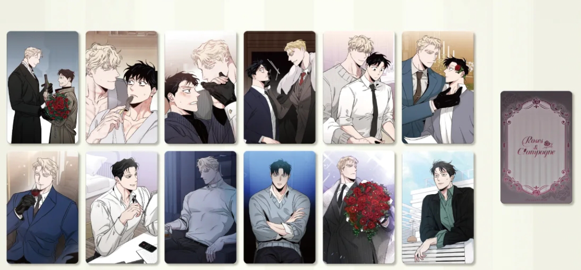 Roses and Champagne manwha acrylic photocard