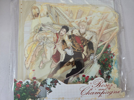 Roses and champagne manwha acrylic stand wedding