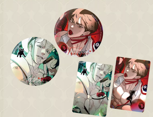 Codename Anastasia China Pop-up Masquerade Sailor Badge and Photocard Set