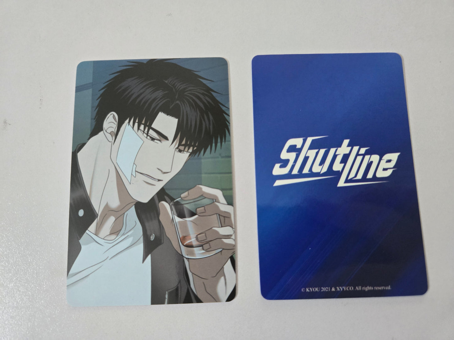 Shutline bl photo card shin drinking glass
