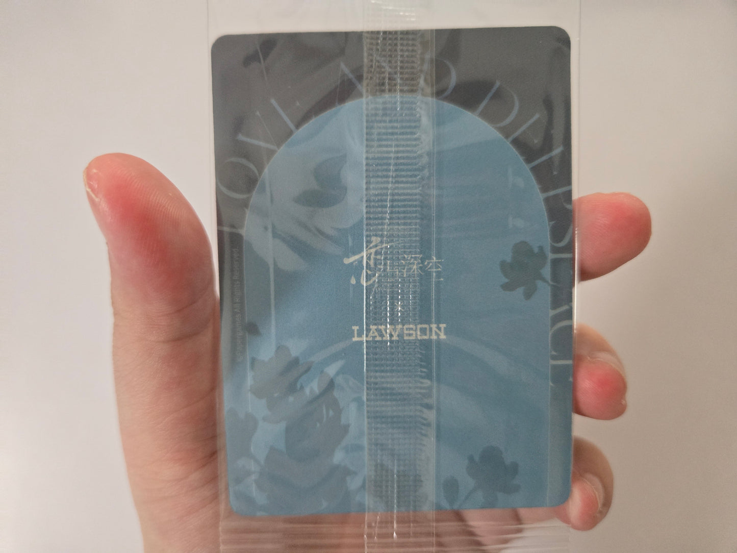 square blue card Zayne LAWSON card