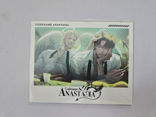 Codename Anastasia Angel Devil Theme Couple Polaroid - Eggs And Muffin