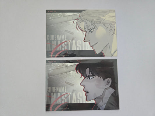 Codename Anastasia Casino Theme Zhenya & Taekjoo Postcard - Eggs And Muffin