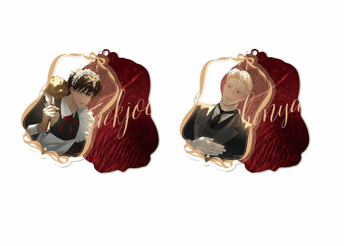 Codename Anastasia Maid Butler Theme Acrylic Keychain - Eggs And Muffin