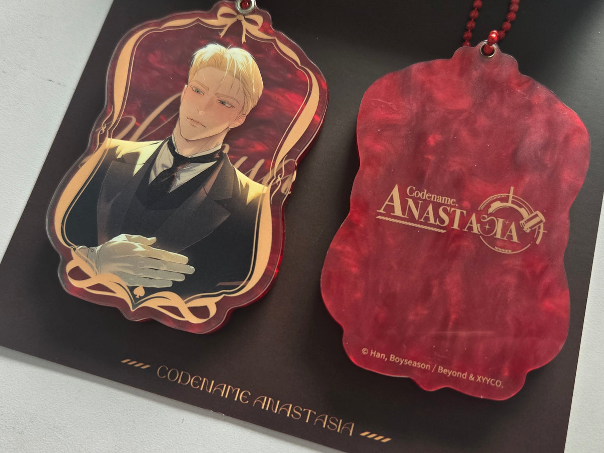Codename Anastasia Maid Butler Theme Acrylic Keychain - Eggs And Muffin