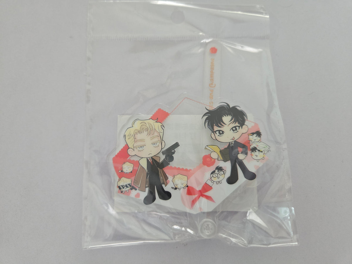 Roses and Champagne Mini Chibi Acrylic Stick - Eggs And Muffin